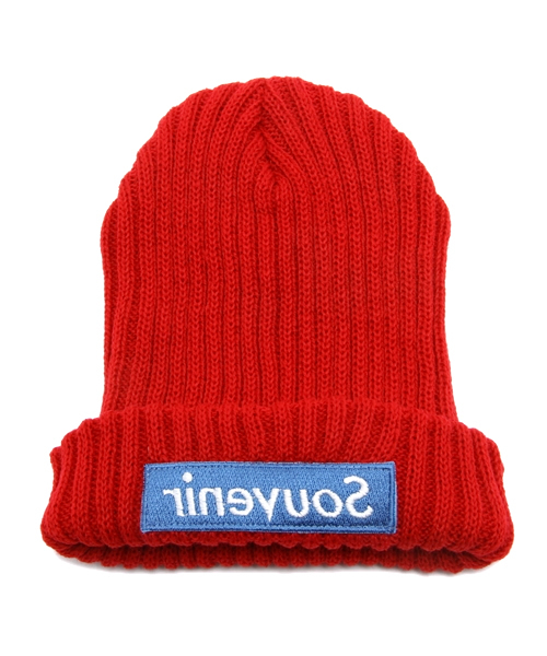 WHO'S WHO gallery(フーズフーギャラリー)の「【rinevuos】 ロゴビーニー(ニットキャップ/ビーニー・メンズ・ホワイト/レッド/ネイビー/ワインレッド/グレー/ブラック・FREE)」の2枚目の写真