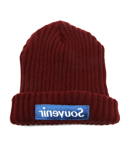 WHO'S WHO gallery(フーズフーギャラリー)の「【rinevuos】 ロゴビーニー(ニットキャップ/ビーニー・メンズ・ホワイト/レッド/ネイビー/ワインレッド/グレー/ブラック・FREE)」の7枚目の写真