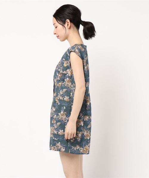 FREE'S MART（フリーズマート）の「大花柄ボタンディティールコンビネゾン（ワンピース・レディース・ブラウン系その他/グリーン系その他・FREE）」の6枚目の写真