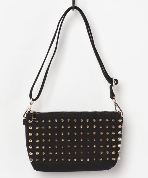 RiNc (リンク)の「【 GLAM JAM / グラムジャム 】 スタッズ ポーチ(ショルダーバッグ・レディース・ブルー系その他3/ブラック系その他2/その他/ブラック×シルバー/イエロー/オレンジ/ブルー系その他4/モカ/ブラック×ブラック/ピンク/ピンク系その他/ブルー系その他2/ホワイト/インディゴブルー/その他1/その他2/ホワイト系その他/サックスブルー/ホワイト×ゴールド/ブラック×ゴールド/カーキ・FREE)」の7枚目の写真