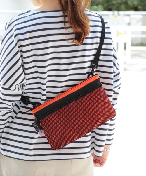 MELO(メロ)の「【MELO/メロ】メッシュサコッシュ◆(ショルダーバッグ・レディース・ホワイト/ブラック/ベージュ/オレンジ・FREE)」の4枚目の写真