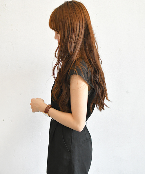 PairPair（ペアペア）の「アサコンスクエアネックノースリーブ（シャツ/ブラウス・レディース・ブラック/アイボリー・FREE）」の15枚目の写真