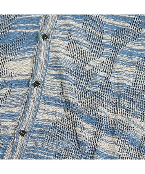 TOM REBL（トムレベル）の「TOM REBL(トムレベル)ライトウェイト ビスコース ニットカーディガン（カーディガン/ボレロ・メンズ・ブルー系その他/ブラック・XS(44)/S(46)）」の7枚目の写真