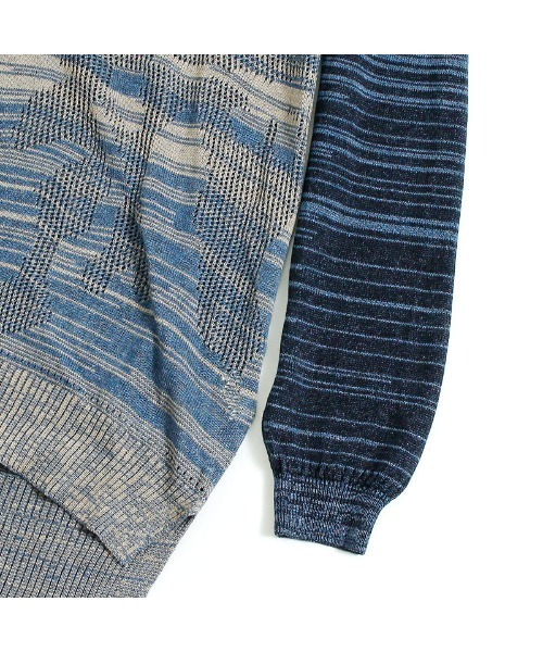 TOM REBL（トムレベル）の「TOM REBL(トムレベル)ライトウェイト ビスコース ニットカーディガン（カーディガン/ボレロ・メンズ・ブルー系その他/ブラック・XS(44)/S(46)）」の8枚目の写真