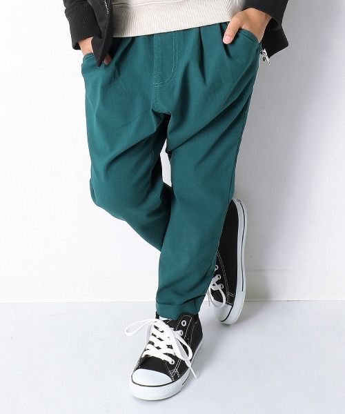 devirock（デビロック）の「ウルトラストレッチタックパンツ（その他パンツ・キッズ・ブラック/チャコール/パープル系その他2/テラコッタ/ライトベージュ/スモークピンク/パープル系その他/グリーン系その他/モカ/カーキ/オフホワイト/ベージュ/ヘザーチャコール/アイボリー/グリーン系その他2・80ｃｍ/90cm/95cm/110cm/100cm/120cm/150cm/160cm/130cm/140cm）」の11枚目の写真