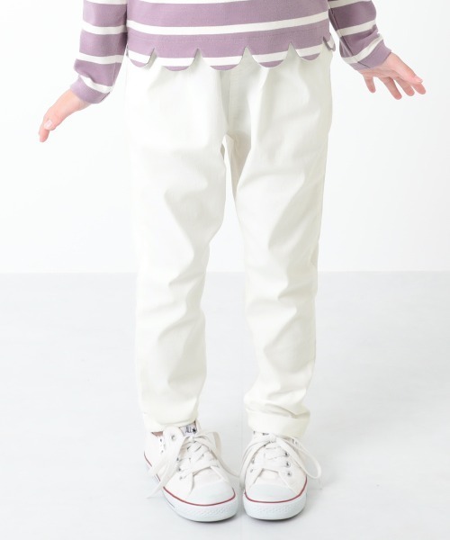 devirock（デビロック）の「ウルトラストレッチタックパンツ（その他パンツ・キッズ・ブラック/チャコール/パープル系その他2/テラコッタ/ライトベージュ/スモークピンク/パープル系その他/グリーン系その他/モカ/カーキ/オフホワイト/ベージュ/ヘザーチャコール/アイボリー/グリーン系その他2・80ｃｍ/90cm/95cm/110cm/100cm/120cm/150cm/160cm/130cm/140cm）」の2枚目の写真