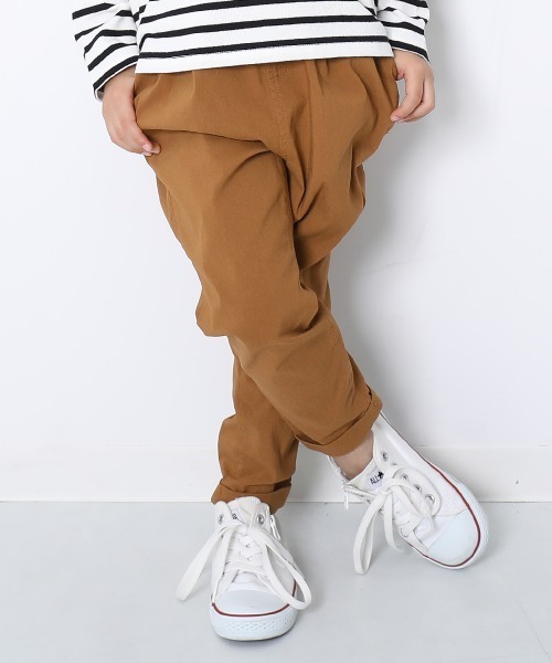 devirock（デビロック）の「ウルトラストレッチタックパンツ（その他パンツ・キッズ・ブラック/チャコール/パープル系その他2/テラコッタ/ライトベージュ/スモークピンク/パープル系その他/グリーン系その他/モカ/カーキ/オフホワイト/ベージュ/ヘザーチャコール/アイボリー/グリーン系その他2・80ｃｍ/90cm/95cm/110cm/100cm/120cm/150cm/160cm/130cm/140cm）」の7枚目の写真