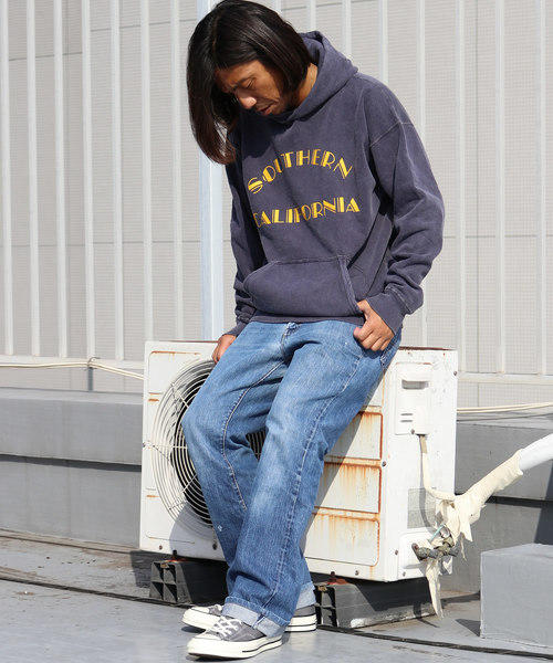 MIXTA（ミクスタ）の「Mixta/ミクスタ SO CAL19 HOODY　プルオーバーパーカー（パーカー・メンズ・ナチュラル/オリーブ/ヘザーグレー/ネイビー・S/M/L）」の9枚目の写真