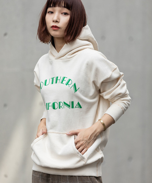MIXTA（ミクスタ）の「Mixta/ミクスタ SO CAL19 HOODY　プルオーバーパーカー（パーカー・メンズ・ナチュラル/オリーブ/ヘザーグレー/ネイビー・S/M/L）」の21枚目の写真