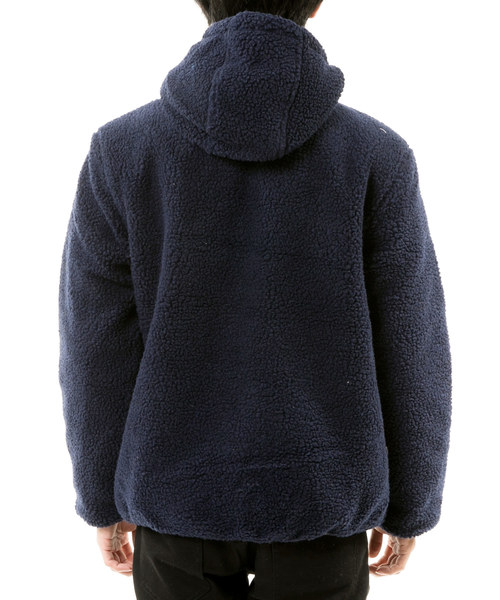 TopIsm(トップイズム)の「シープボア リバーシブル中綿入りジャケット(ブルゾン・メンズ・オフホワイト/ブラック×グレー/ブラック×レッド/ベージュ/カーキ/ネイビー・M/L/LL)」の9枚目の写真