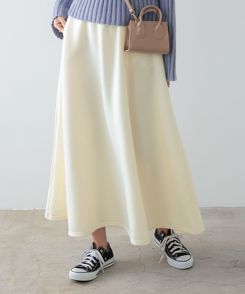 KOBE LETTUCE（コウベレタス）の「[ 裏起毛 ] 2丈フレアスカート（スカート・レディース・ピンク系その他/ボルドー/ブラウン/カーキ/グレー系その他/ブラック/ブラック系その他/ブラウン系その他/グリーン系その他/レッド系その他/グレー系その他2/ピンク系その他2/ブルー/ブルー系その他/ベージュ/ベージュ系その他/グレー系/ホワイト系/ブラック系/ベージュ系/ホワイト系1/ブラック系1/グレー系1/ブラウン系1/グリーン系1/ベージュ系1/ピンク系1/ブラウン系/グリーン系/ピンク系/チャコールグレー/グリーン系2/ピンク系2/グレー系2/ブラック系2/ブラック系3/ピンク系3/グレー系その他3/グレー系3/ホワイト系3/グリーン系3/ホワイト系2/ブラウン系3/ブラウン系2/グレイッシュベージュ/ネイビー/スモークピンク・FREE/ﾌﾘ-/1/2/3/4/#2/#1）」の4枚目の写真