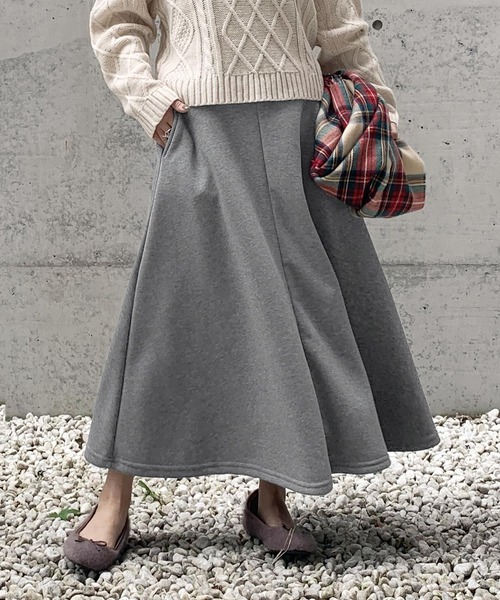 KOBE LETTUCE（コウベレタス）の「[ 裏起毛 ] 2丈フレアスカート（スカート・レディース・ピンク系その他/ボルドー/ブラウン/カーキ/グレー系その他/ブラック/ブラック系その他/ブラウン系その他/グリーン系その他/レッド系その他/グレー系その他2/ピンク系その他2/ブルー/ブルー系その他/ベージュ/ベージュ系その他/グレー系/ホワイト系/ブラック系/ベージュ系/ホワイト系1/ブラック系1/グレー系1/ブラウン系1/グリーン系1/ベージュ系1/ピンク系1/ブラウン系/グリーン系/ピンク系/チャコールグレー/グリーン系2/ピンク系2/グレー系2/ブラック系2/ブラック系3/ピンク系3/グレー系その他3/グレー系3/ホワイト系3/グリーン系3/ホワイト系2/ブラウン系3/ブラウン系2/グレイッシュベージュ/ネイビー/スモークピンク・FREE/ﾌﾘ-/1/2/3/4/#2/#1）」の17枚目の写真