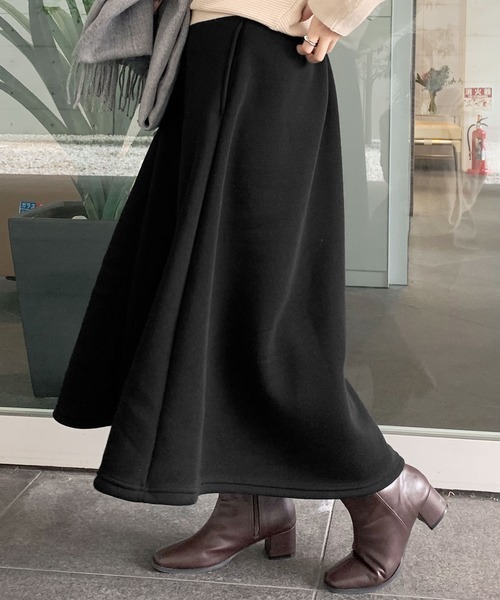 KOBE LETTUCE（コウベレタス）の「[ 裏起毛 ] 2丈フレアスカート（スカート・レディース・ピンク系その他/ボルドー/ブラウン/カーキ/グレー系その他/ブラック/ブラック系その他/ブラウン系その他/グリーン系その他/レッド系その他/グレー系その他2/ピンク系その他2/ブルー/ブルー系その他/ベージュ/ベージュ系その他/グレー系/ホワイト系/ブラック系/ベージュ系/ホワイト系1/ブラック系1/グレー系1/ブラウン系1/グリーン系1/ベージュ系1/ピンク系1/ブラウン系/グリーン系/ピンク系/チャコールグレー/グリーン系2/ピンク系2/グレー系2/ブラック系2/ブラック系3/ピンク系3/グレー系その他3/グレー系3/ホワイト系3/グリーン系3/ホワイト系2/ブラウン系3/ブラウン系2/グレイッシュベージュ/ネイビー/スモークピンク・FREE/ﾌﾘ-/1/2/3/4/#2/#1）」の7枚目の写真