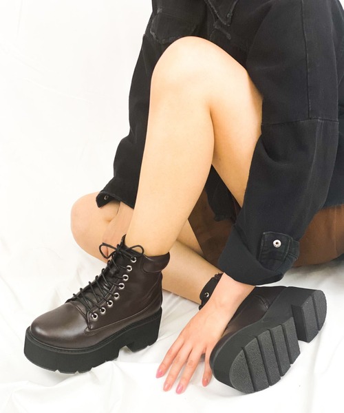 Sugar Sugar レースアップブーツ