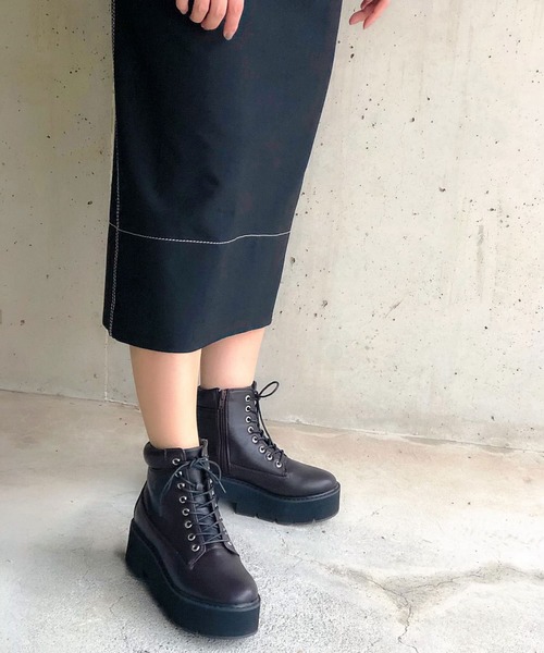 Sugar Sugar レースアップブーツ