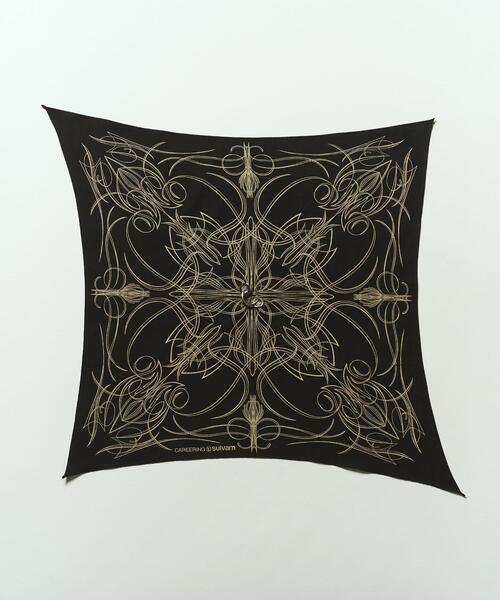 sulvam スカーフ スカーフ F ブルー系 GNTL-2369-K4 1着 サーヴォ（直送品） - アスクル