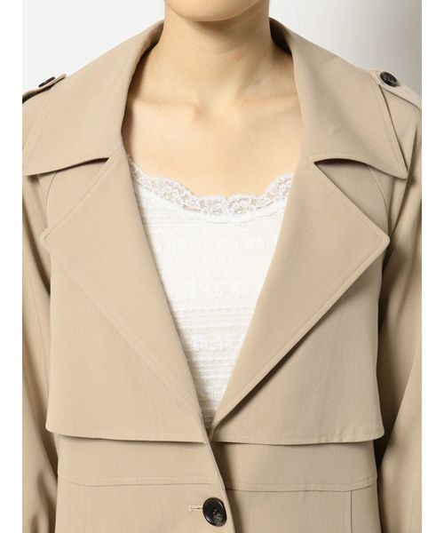 dazzlin（ダズリン）の「バックプリーツロングトレンチコート（トレンチコート・レディース・ベージュ/ブルー/その他1・SMALL/MEDIUM）」の21枚目の写真