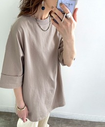 classicalelf | ゆるっとカジュアル。ミドル丈無地クルーネックビッグTシャツ(Tシャツ/カットソー)