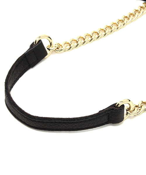 ROSE BUD(ローズバッド)の「1311011A LEATHER SQUARE BAG W/CHAIN STR(ハンドバッグ・レディース・ブラック/バーガンディー/カモフラージュ・ONE SIZE)」の9枚目の写真