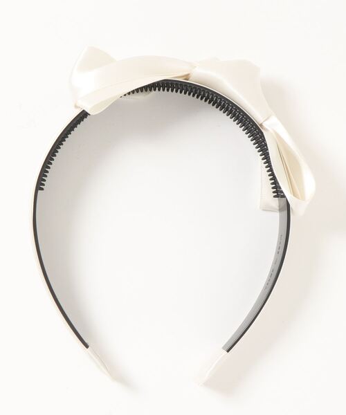 CHOPIN（ショパン）の「サテンリボンカチューシャ（カチューシャ・キッズ・ネイビー/ピンク/ホワイト・FREE）」の4枚目の写真