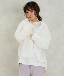 one after another NICE CLAUP | 開襟後ろリボンブラウス(シャツ/ブラウス)