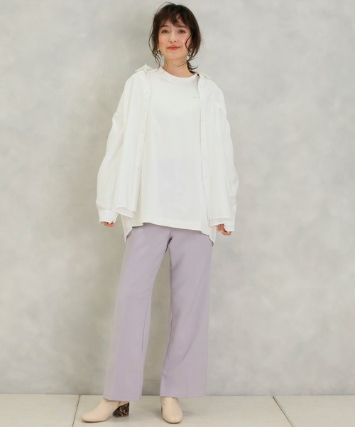 one after another NICE CLAUP（ワンアフターアナザーナイスクラップ）の「開襟後ろリボンブラウス（シャツ/ブラウス・レディース・ベージュ/ブラウン/オフホワイト/ミント・FREE）」の16枚目の写真