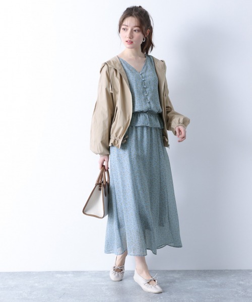 Heather(ヘザー)の「フラワーAラインロングスカート 874515(スカート・レディース・ホワイト系その他/ブラック系その他/ブルー系その他・FREE)」の14枚目の写真