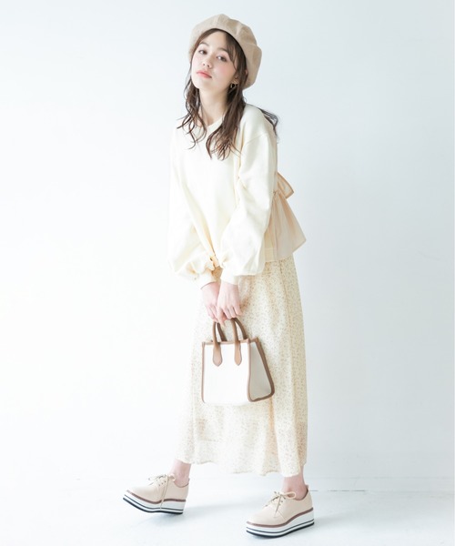 Heather(ヘザー)の「フラワーAラインロングスカート 874515(スカート・レディース・ホワイト系その他/ブラック系その他/ブルー系その他・FREE)」の20枚目の写真