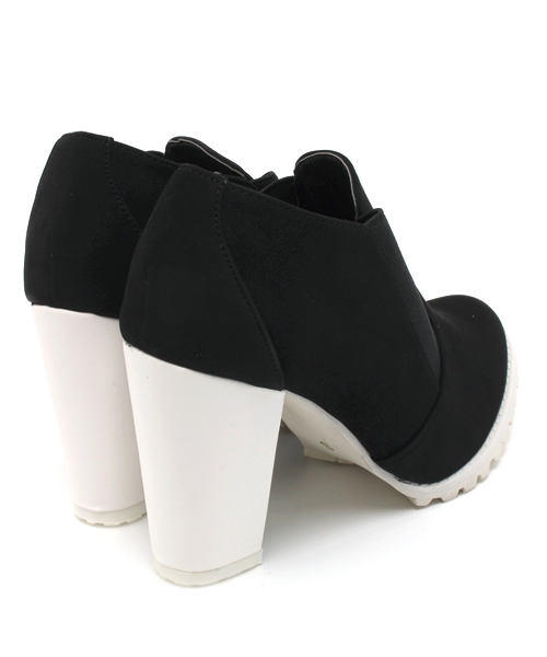 DISCOAT（ディスコート）の「【Discoat】ホワイトソールサイドゴアブーツ（ブーティ・レディース・ブラック/グレー・SMALL/MEDIUM/LARGE）」の5枚目の写真