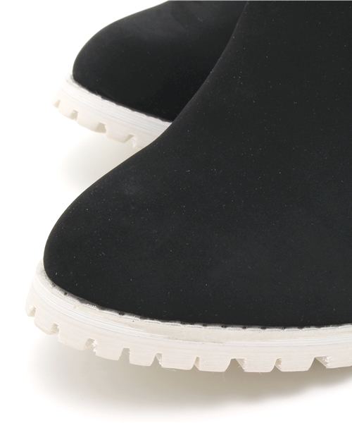 DISCOAT（ディスコート）の「【Discoat】ホワイトソールサイドゴアブーツ（ブーティ・レディース・ブラック/グレー・SMALL/MEDIUM/LARGE）」の6枚目の写真