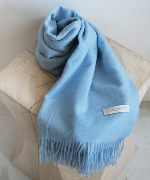 BEAUTY&YOUTH UNITED ARROWS（ビューティーアンドユースユナイテッドアローズ）の「BYTF∵カシミヤ60×160ストール ◆（ストール/ショール・レディース・ホワイト/ブラック/ライトグレー/ライトブルー/ライトピンク/ベージュ・ﾌﾘ-）」の13枚目の写真