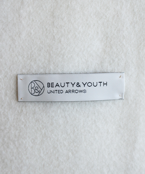 BEAUTY&YOUTH UNITED ARROWS（ビューティーアンドユースユナイテッドアローズ）の「BYTF∵カシミヤ60×160ストール ◆（ストール/ショール・レディース・ホワイト/ブラック/ライトグレー/ライトブルー/ライトピンク/ベージュ・ﾌﾘ-）」の8枚目の写真