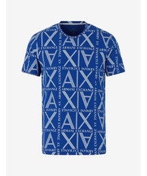 【A|Xアルマーニ エクスチェンジ】A|Xロゴパターン　半袖クルーネックTシャツ/SLIM