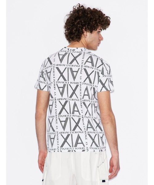 ARMANI EXCHANGE(アルマーニエクスチェンジ)の「【A|Xアルマーニ エクスチェンジ】A|Xロゴパターン 半袖クルーネックTシャツ/SLIM(Tシャツ/カットソー・メンズ・ホワイト/ブルー/イエロー・MEDIUM/X-SMALL/SMALL/X-LARGE/LARGE)」の13枚目の写真