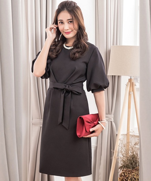 レディースフェミニンバルーンスリーブドレスワンピ ベルト 2点セット ドレス Day Closet デイ クローゼット のファッション通販 Zozotown