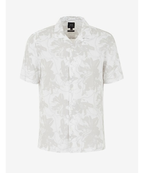 ARMANI EXCHANGE(アルマーニエクスチェンジ)の「【A|Xアルマーニ エクスチェンジ】フラワープリント 半袖シャツ/REGULAR(シャツ/ブラウス・メンズ・ネイビー/グレー・LARGE/X-LARGE/MEDIUM/SMALL/X-SMALL)」の1枚目の写真