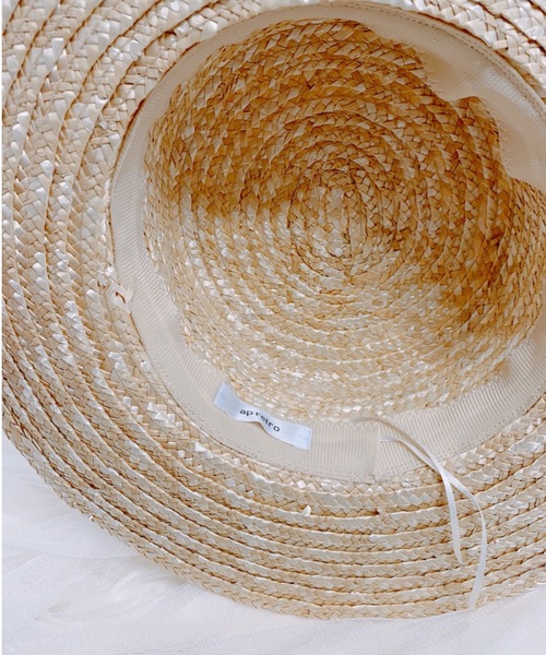 ap retro（アプレトロ）の「カンカン帽【ZOZO限定アイテム】（ハット・レディース・ベージュ・FREE）」の3枚目の写真