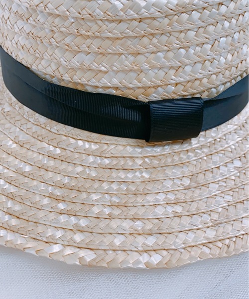 ap retro（アプレトロ）の「カンカン帽【ZOZO限定アイテム】（ハット・レディース・ベージュ・FREE）」の5枚目の写真