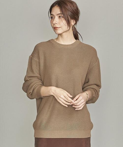 BEAUTY&YOUTH UNITED ARROWS（ビューティーアンドユースユナイテッドアローズ）の「【WEB限定】by ボリューミー アゼ ワイド ニット（ニット/セーター・メンズ・ブラック/ベージュ/ネイビー/ライム/ケリー/ピンク/レッド/ホワイト/ライトグレー/ダークブラウン・M/S/L）」の13枚目の写真