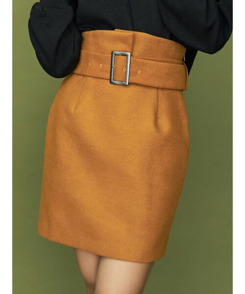 RESEXXY（リゼクシー）の「ハイウエストタイトスカート（スカート・レディース・ブラック/グレー/キャメル・FREE）」の3枚目の写真