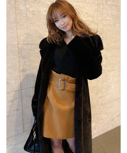 RESEXXY（リゼクシー）の「ハイウエストタイトスカート（スカート・レディース・ブラック/グレー/キャメル・FREE）」の10枚目の写真