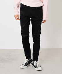 AZUL by moussy | VINTAGE REPAIR SKINNY/ビンテージリペアスキニー(デニムパンツ)