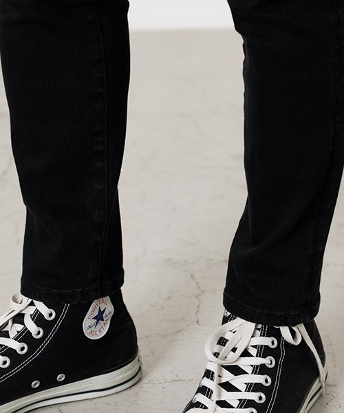 AZUL by moussy（アズールバイマウジー）の「VINTAGE REPAIR SKINNY/ビンテージリペアスキニー（デニムパンツ・メンズ・ブラック/ブルー・X-SMALL/X-LARGE/SMALL/MEDIUM/LARGE）」の10枚目の写真