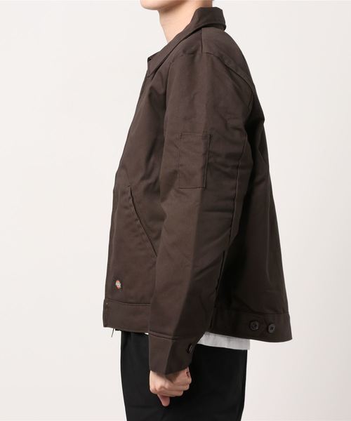 Dickies(ディッキーズ)の「Dickies/ディッキーズ TJ15 Insulated Eisenhower Jacket アイゼンハワードジャケット/ブルゾン(カバーオール・メンズ・ダークブラウン・L/M/XL)」の2枚目の写真