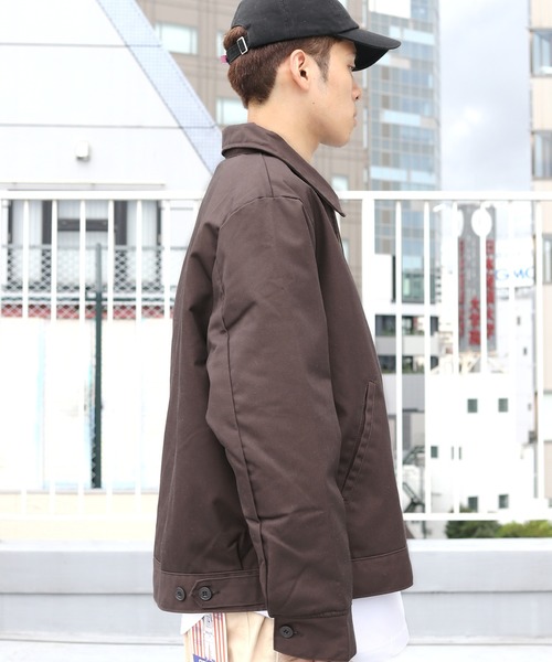 Dickies(ディッキーズ)の「Dickies/ディッキーズ TJ15 Insulated Eisenhower Jacket アイゼンハワードジャケット/ブルゾン(カバーオール・メンズ・ダークブラウン・L/M/XL)」の16枚目の写真