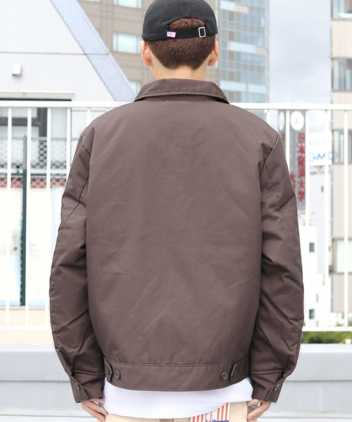 Dickies(ディッキーズ)の「Dickies/ディッキーズ TJ15 Insulated Eisenhower Jacket アイゼンハワードジャケット/ブルゾン(カバーオール・メンズ・ダークブラウン・L/M/XL)」の15枚目の写真