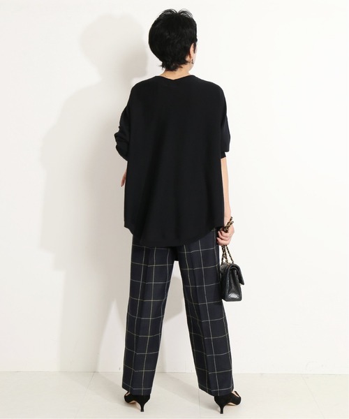 VERMEIL par iena（ヴェルメイユパーイエナ）の「ウールチェックワイドパンツ◆（その他パンツ・レディース・キャメル/ネイビー・40/38/36）」の15枚目の写真