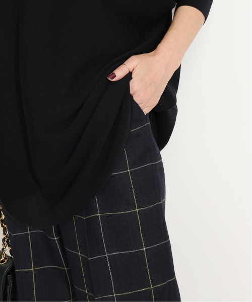 VERMEIL par iena（ヴェルメイユパーイエナ）の「ウールチェックワイドパンツ◆（その他パンツ・レディース・キャメル/ネイビー・40/38/36）」の6枚目の写真