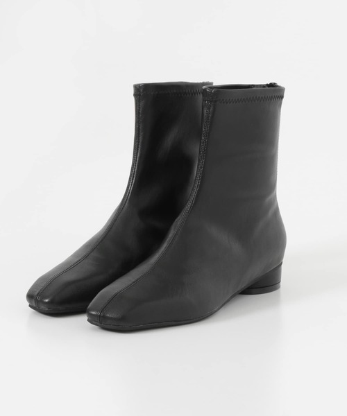 KBF（ケイビーエフ）の「スリムショートブーツ（ブーツ・レディース・ブラック/アイボリー/グリーン系その他・38/36/37）」の5枚目の写真