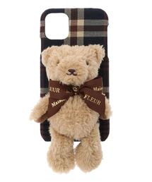 【Maison de FLEUR】ささえてくまさんアイフォンX/XSケース Maison de FLEUR、スマホ専用座り姿が可愛らしい「ささえてくま